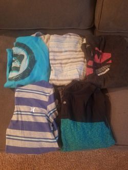Boys SMALL Hooded Long Sleeve Shirts