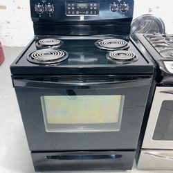 Kenmore black stove 30 inches wide a receipt for 60 days warranty