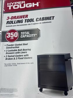 Hyper tough 3 drawer rolling cart