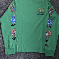 Green Chrome Heart Long Sleeve Size M