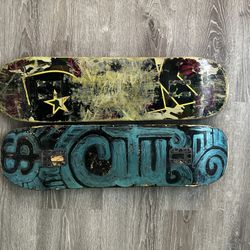 (2) Skateboard Decks - 8.25