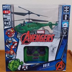 World Tech Toys 3.5ch Hulk with Figure Marvel IR Helicopter NEW in Box Avengers