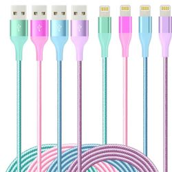 Iphone Charger 4 Pack Of 6ft Charger Cable
