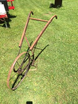 Antique walk behind cultivator