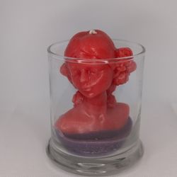 Beeswax Molded Lady Candle 