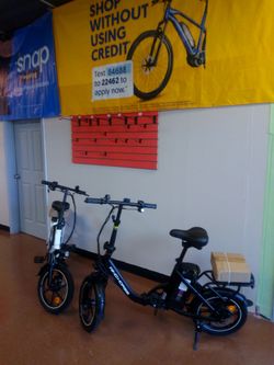 Electric bikes brand new last two available. Only $499 each or make $20 monthly payments