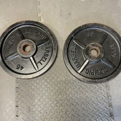 Olympic Weight Plates.       80 Dollars 