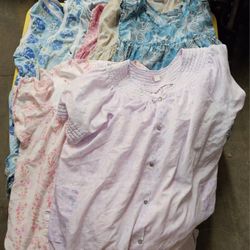 Lot Of 8 Women's Nightgowns/Nightshirts Size 3X