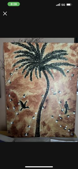 Tropical Wall Hanging Original Painting 