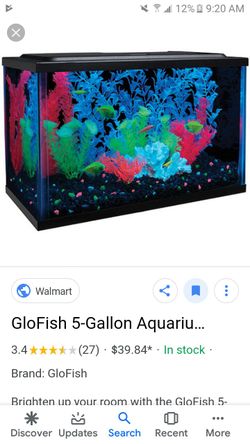 Led light fish tank