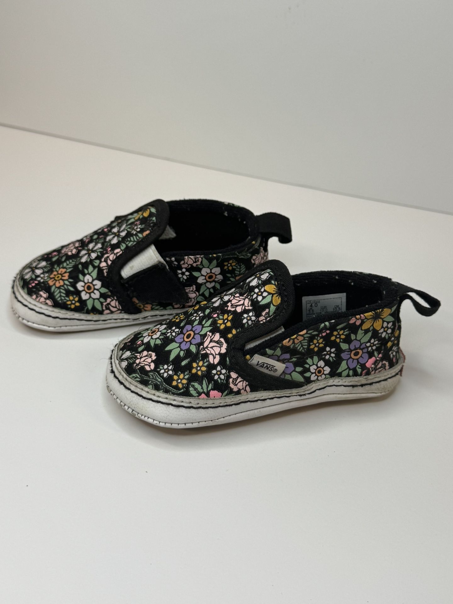 Vans Kids/Toddler Slip-on V Crib (Fun Floral) Size 4.0