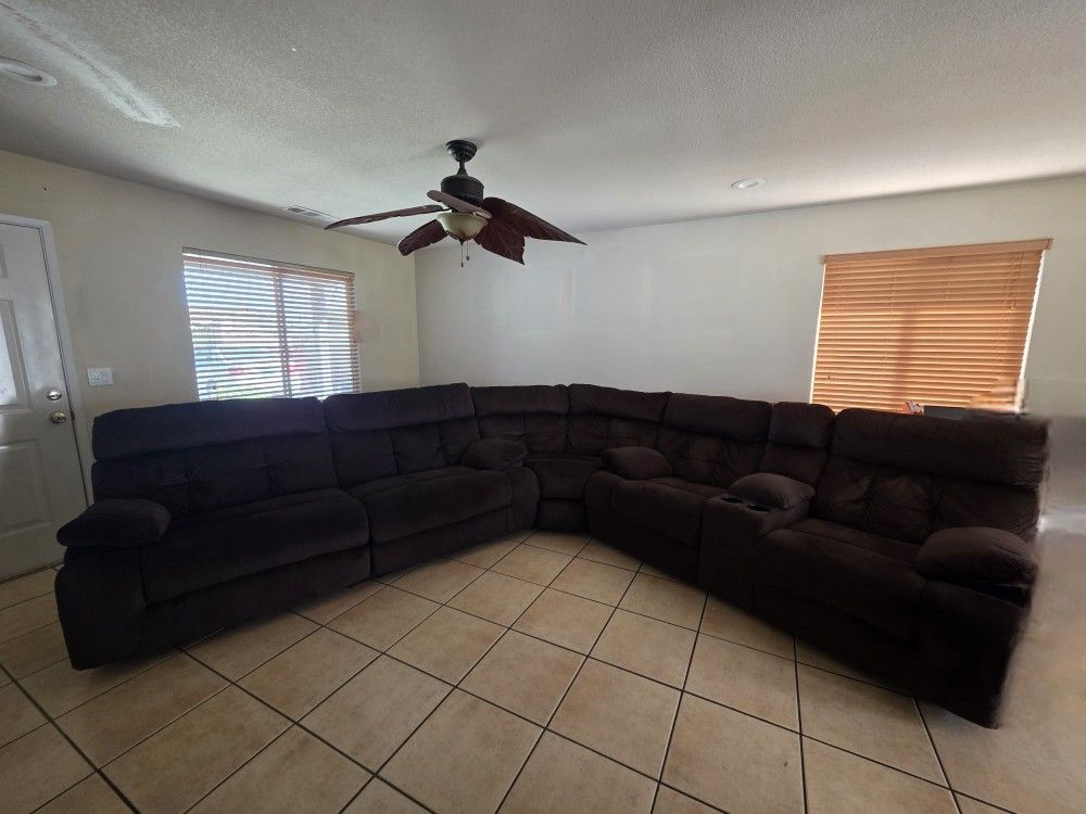 Power Reclining Sofa And Loveseat Set