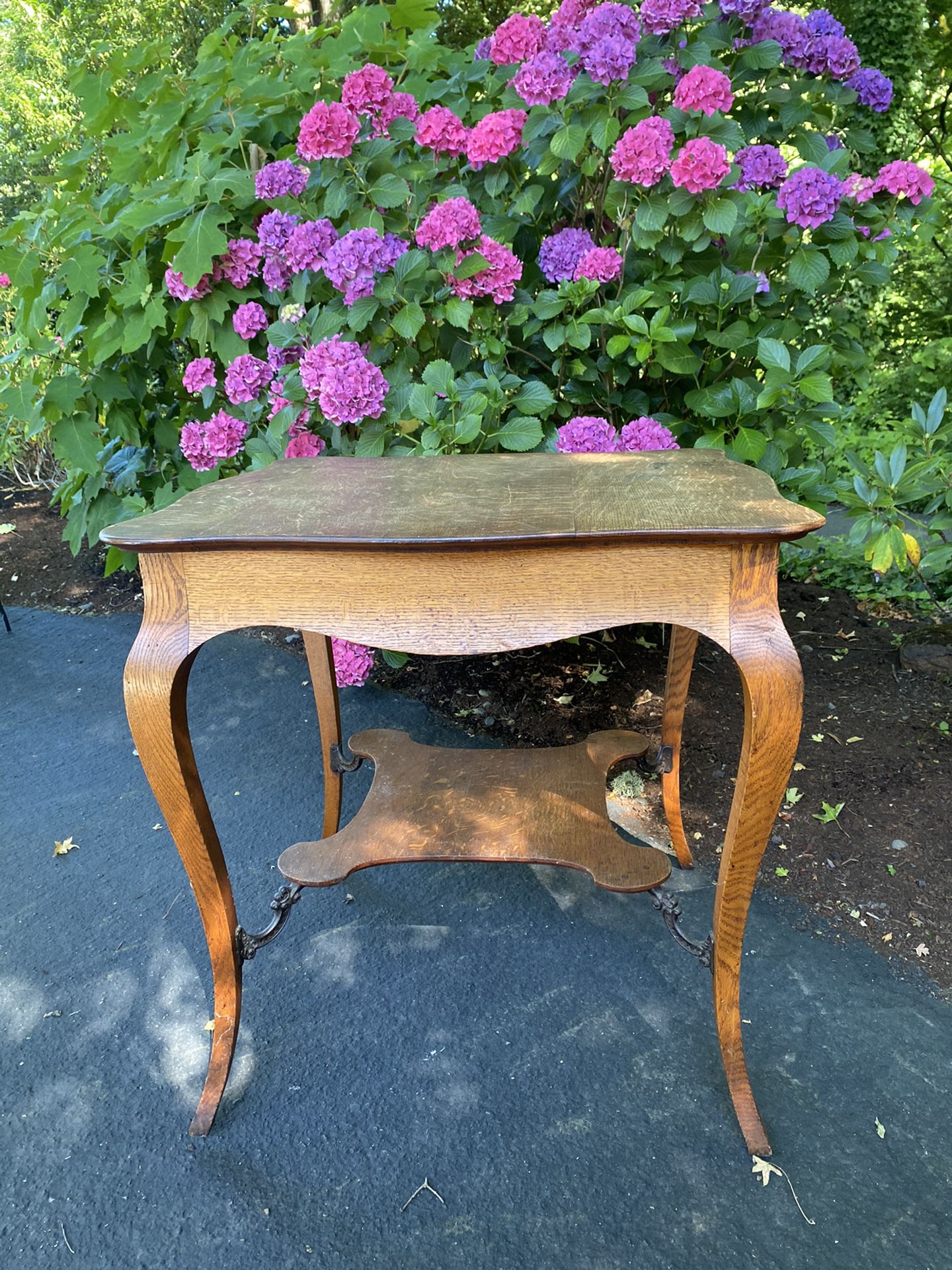 Vintage French bistro table.