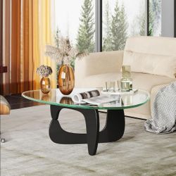 Glass Coffee Table Black