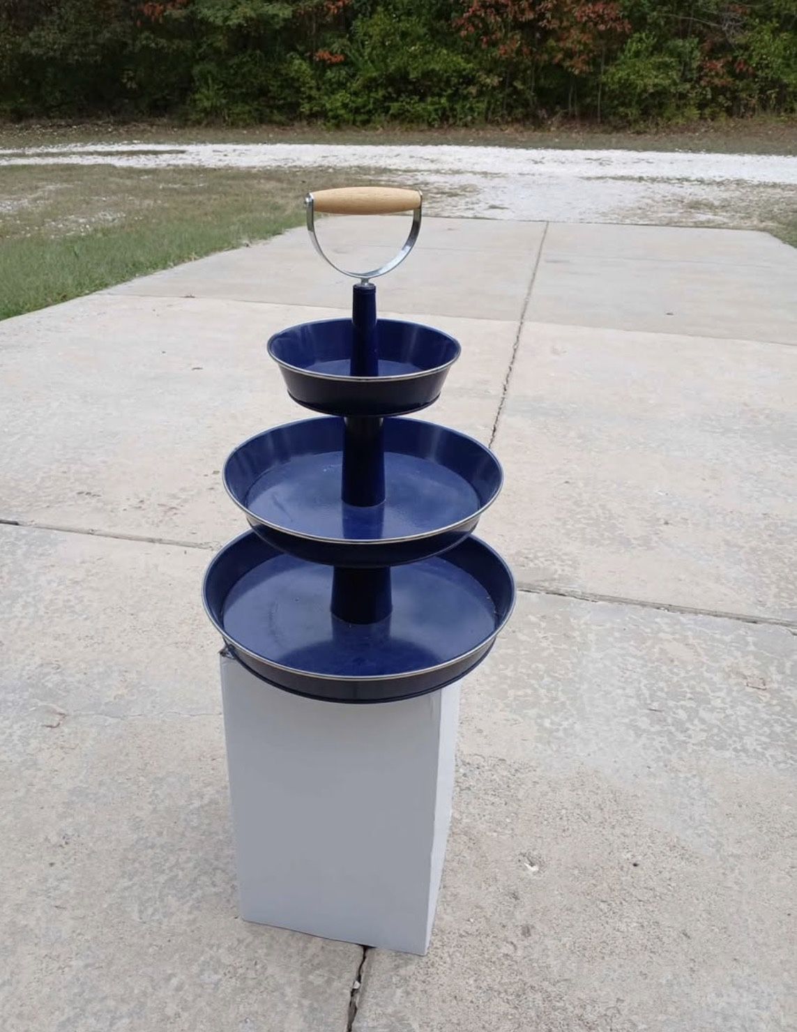 Navy blue 3 Tier Tray