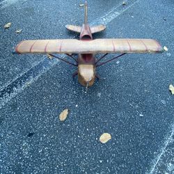 Vintage wooden airplane 