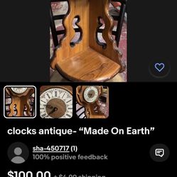 Antique Wood Clock