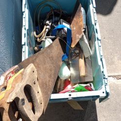 Old Hand Saws And Misc Hardware 