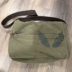 Fossil Canvas Messenger Bag