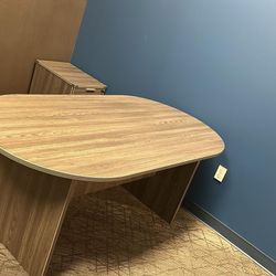 New Desk And Filing Cabinet