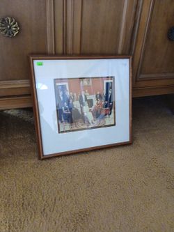 Framed Group Portrait Print with White Mat