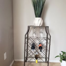 Beautiful Metal Wine And Glass Rack!