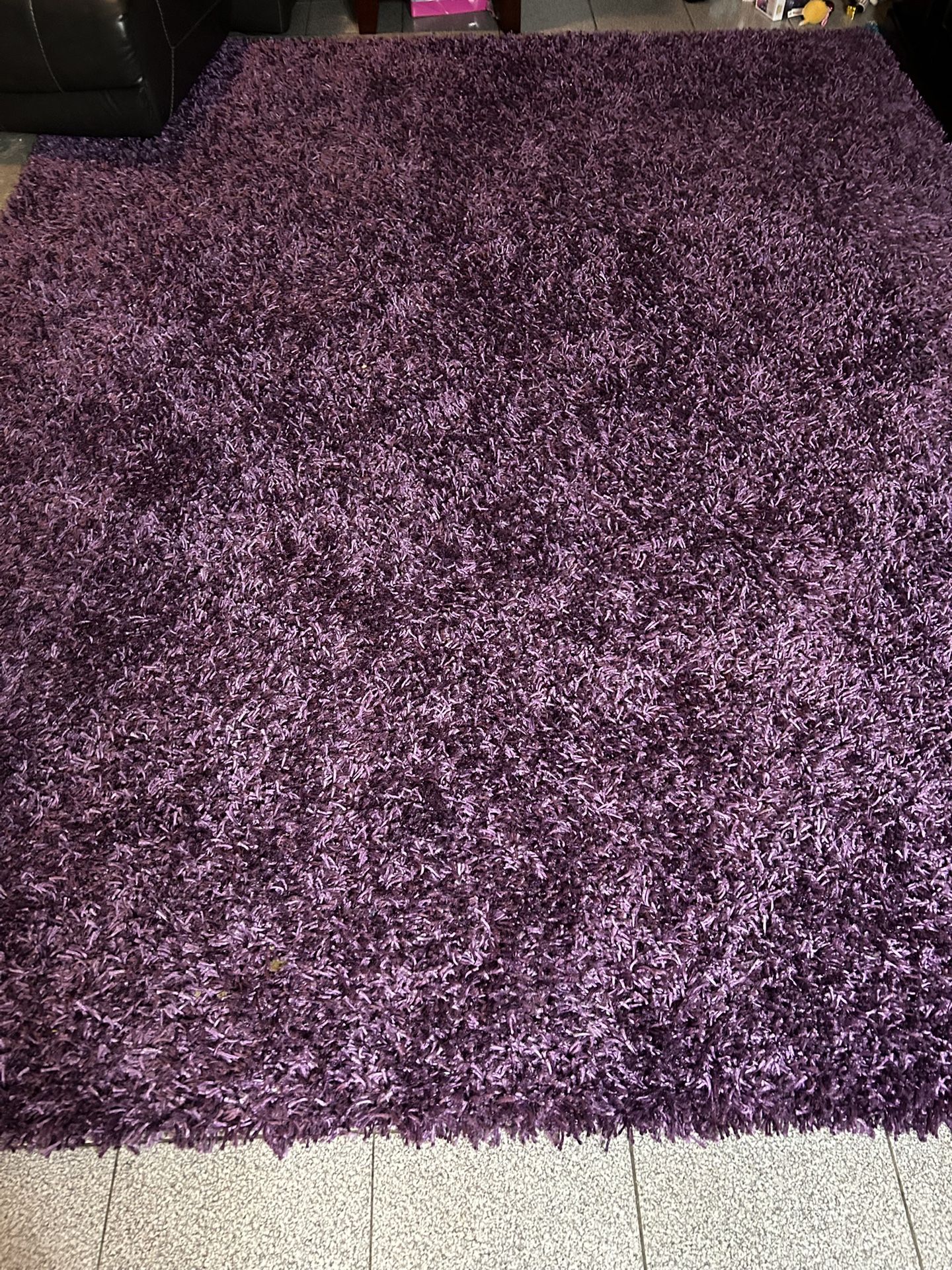 Purple Dark Area Rug 8by 10 Great Condition