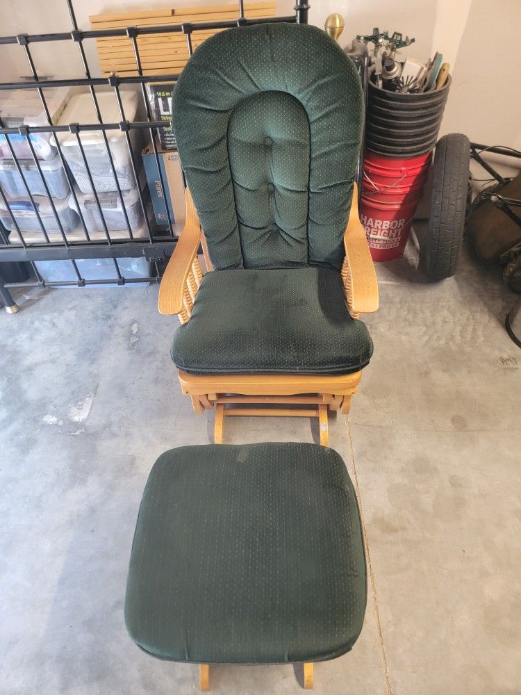 Rocking Chair And Stool