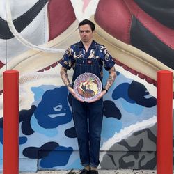 Vintage Decorative Plate After Itzchak Tarkay