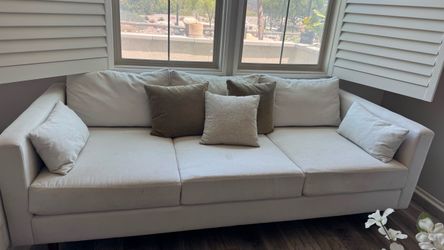 Light beige 3-Seat Upholstered Sofa