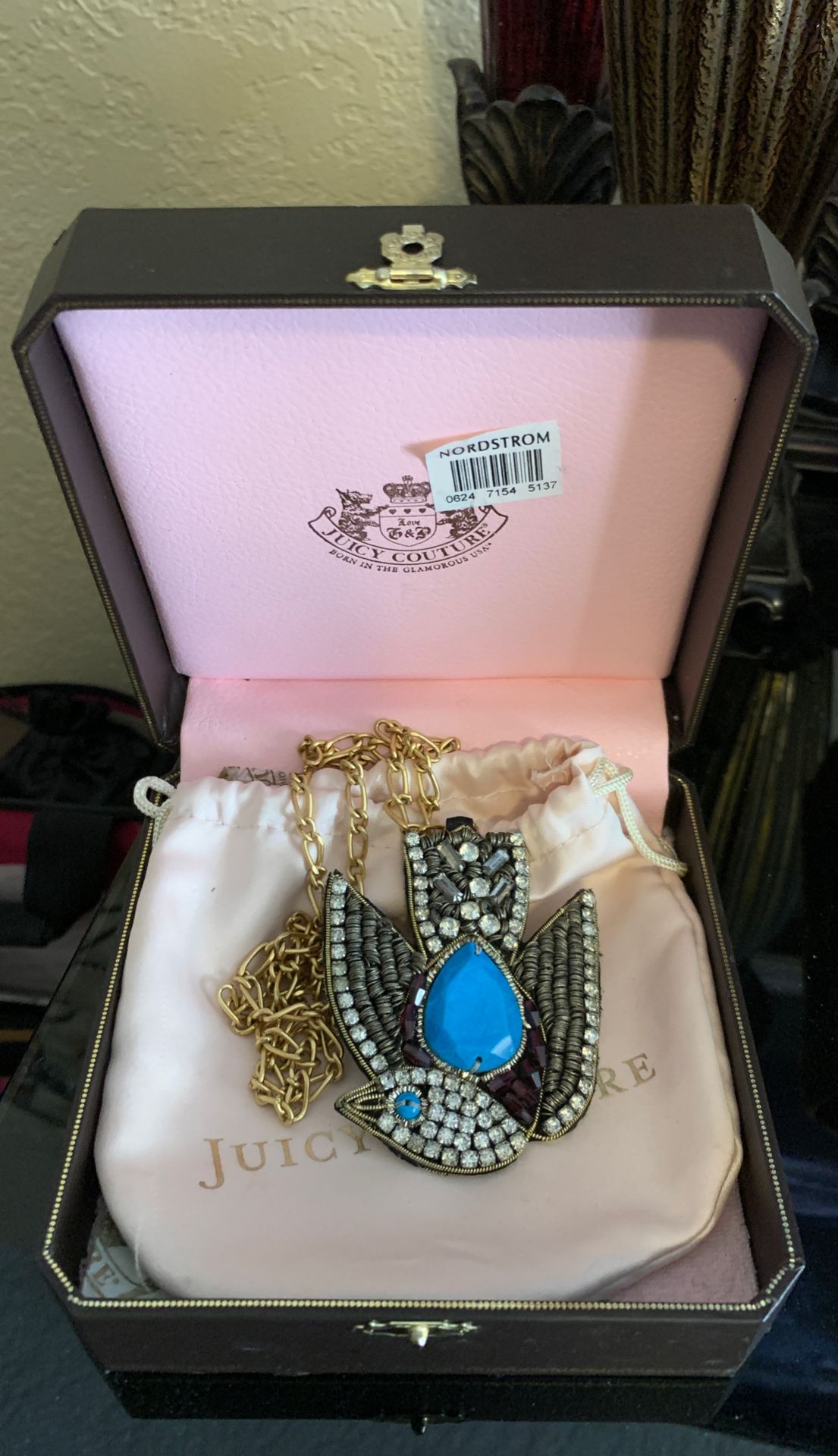Beautiful large juicy couture necklace