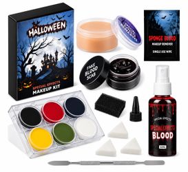 NEW Halloween SFX Makeup Kit – Fake Face Paint & Zombie Makeup