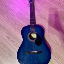 Johnson JG-100-SBL Student Acoustic Guitar, Metallic Blue