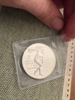1970 Panama Central American Caribbean Games Coin