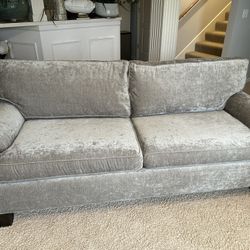 Norwalk Gray Velvet Sofa