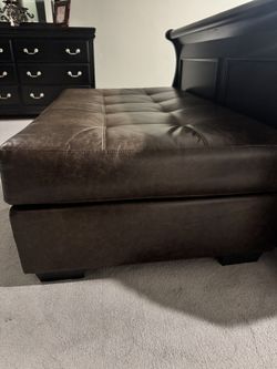 Artificial Leather Ottoman