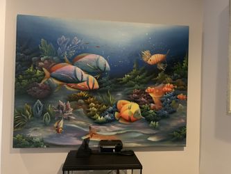 Beautiful ocean oil paintings 4 in total