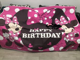 minnie mouse back drop and ears