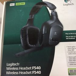 Logitech Wireless Headset F540 with Stereo Game Audio