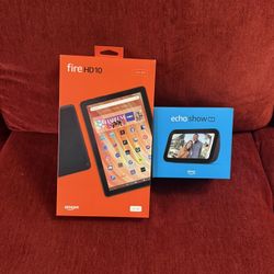 alexa  echo show 5 And fire HD 10 32gb  New