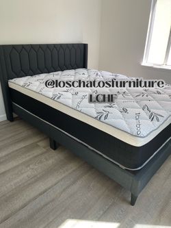 New bed frame queen size and mattress