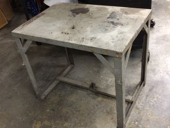 Metal Shop Mechanic Welder Table heavy duty 1/4 steel l surface table