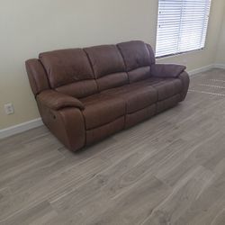 Leather Sofa, Love Seat, Reclining Chair