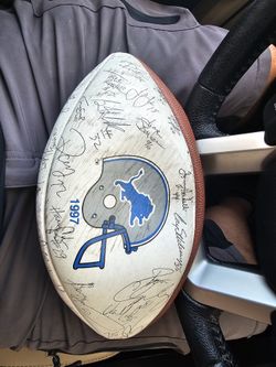 1997 Lions Signed Foot Ball