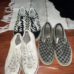 Old Vans And Converse Lot Size 11 And 9