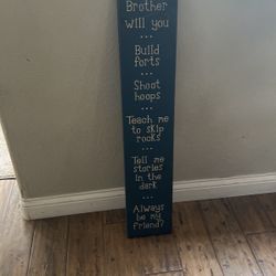 Wooden Sign Boys Room