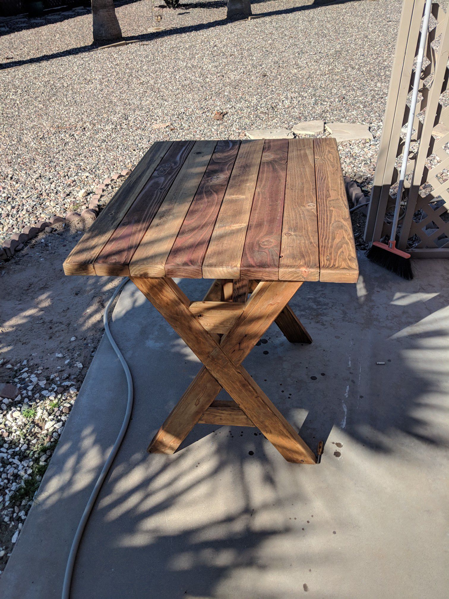 Small kitchen table 2 foot by 3 foot 3 foot tall, Solid Wood Handmade