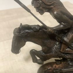 Vintage Bronze Sculpture “The Cheyenne” 1988 Franklin Mint- Frederic Remington 
