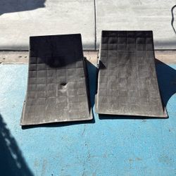 2 Plastic Ramps.  Skateboard 
