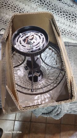 Crystal basket flush mount